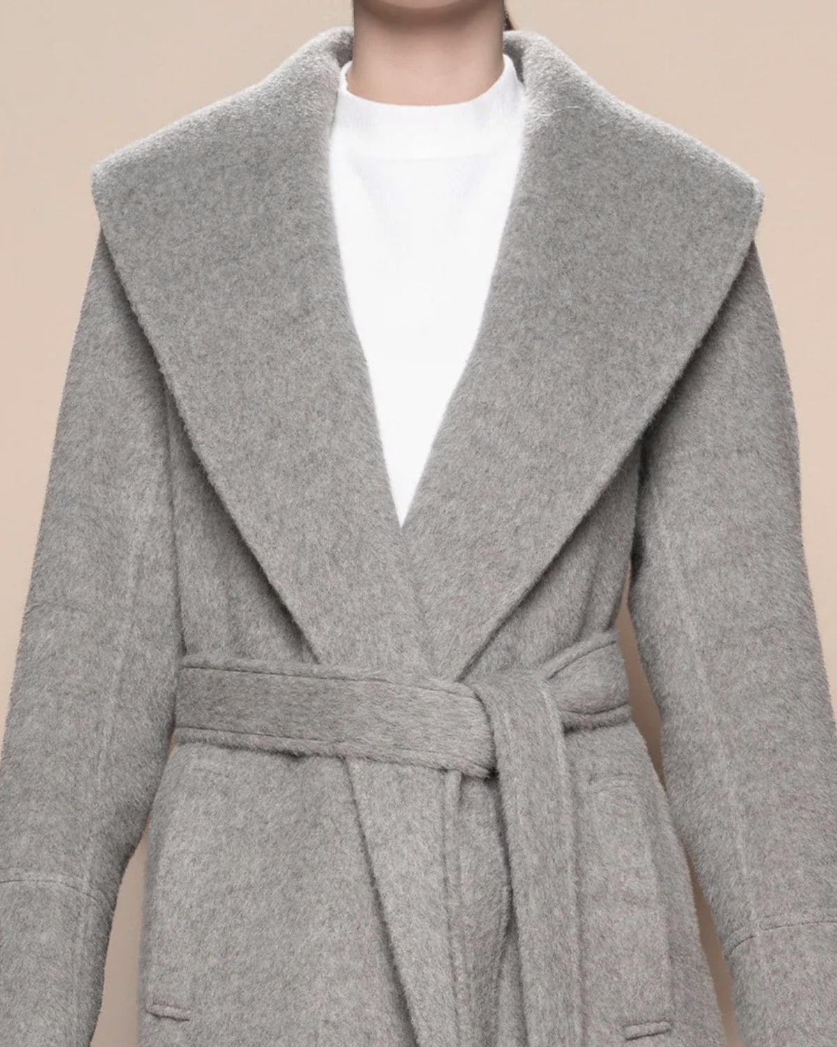 Alpaca wool coat