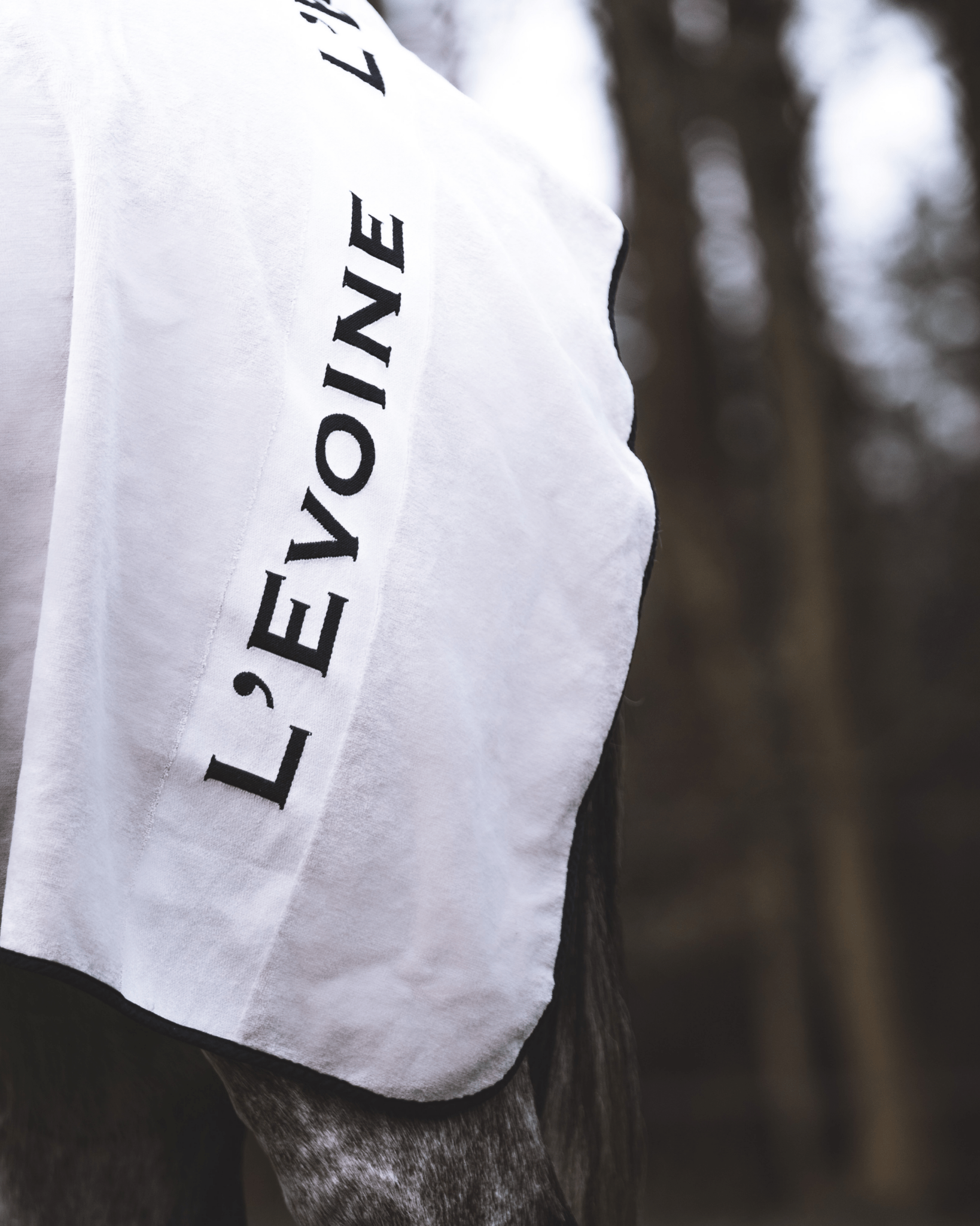 Abschwitzdecke Baumwolle gris perle - L'Evoine