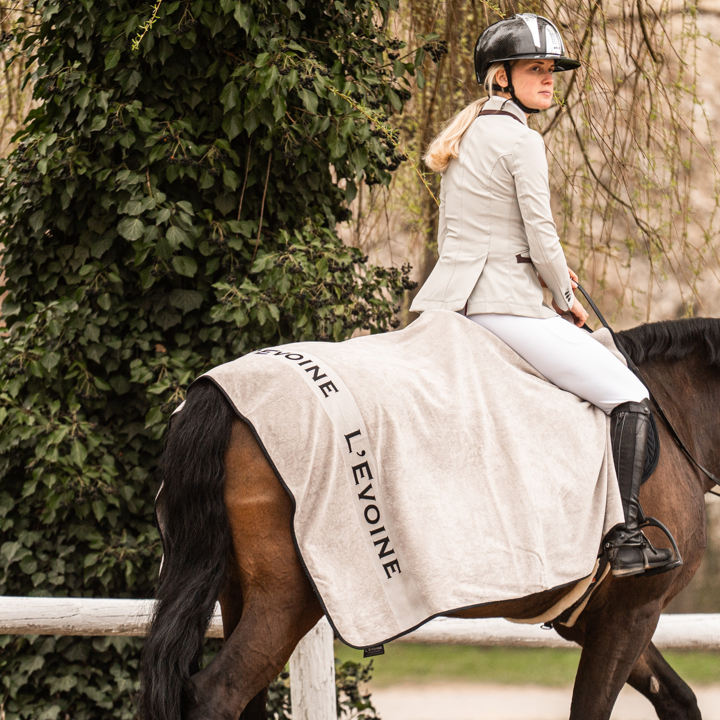 Cotton Sweat Rug gris perle