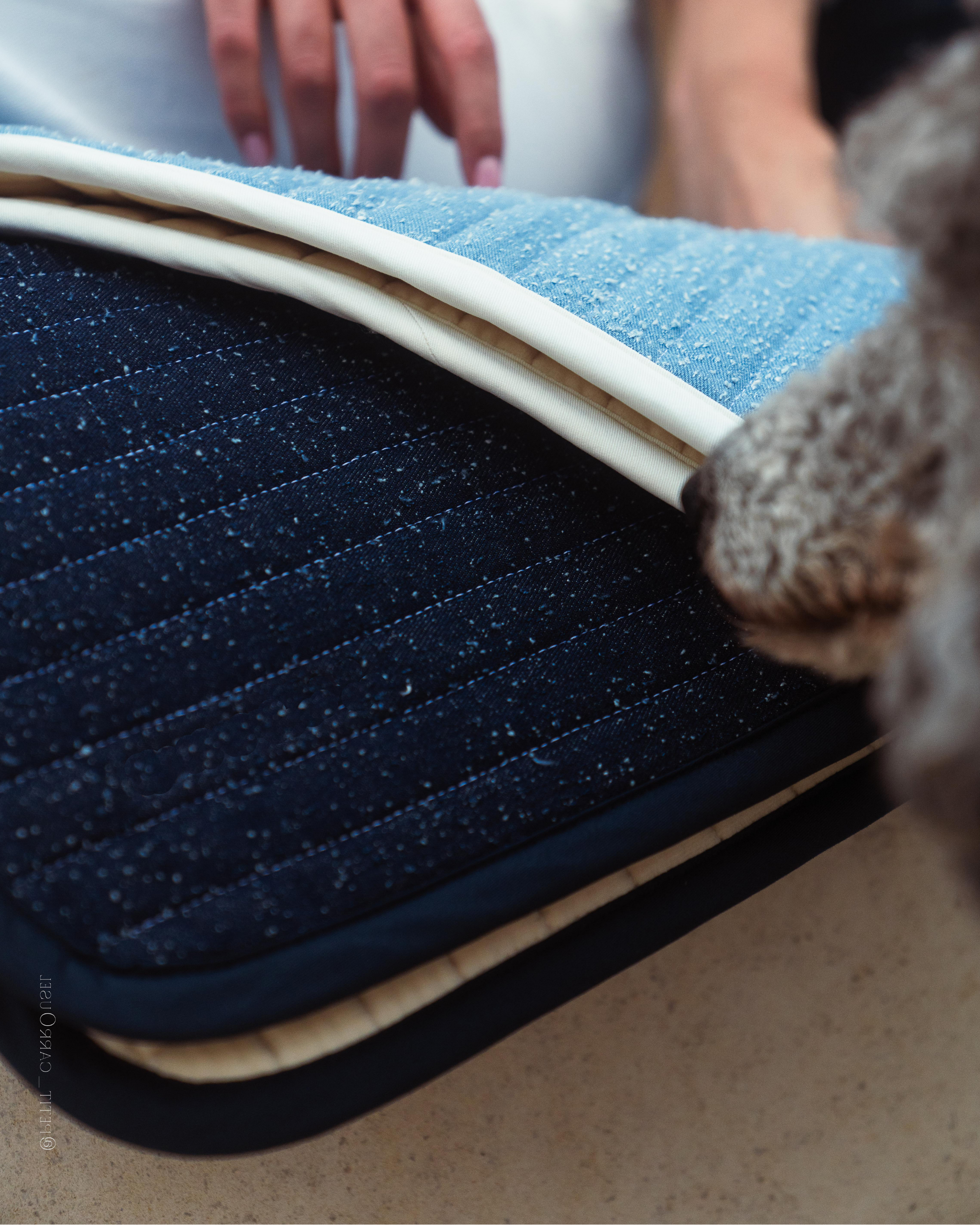 Double Padding Saddle Pad Dark Denim