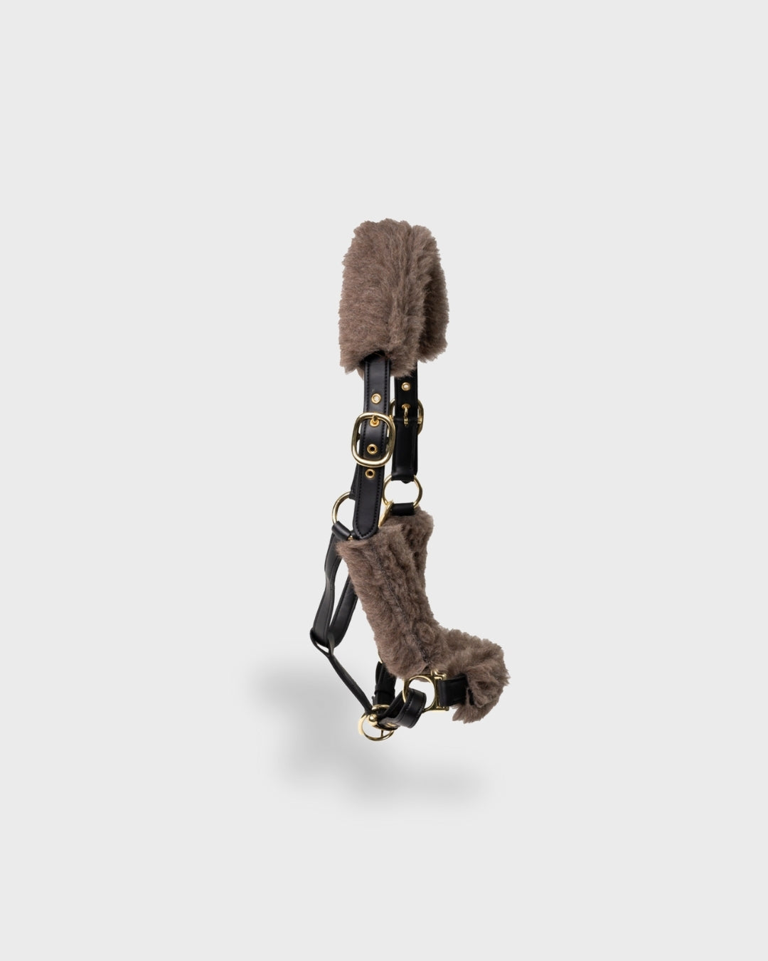 Halter with alpaca fleece